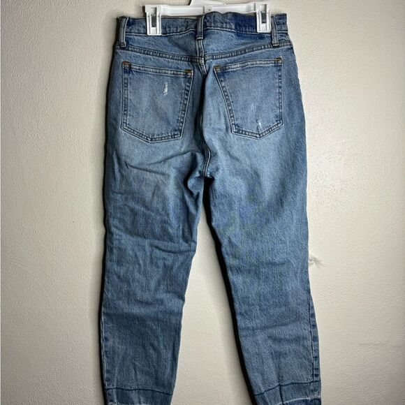 Abercrombie & fitch high rise mom jean women’s size 27 blue - Picture 2 of 10